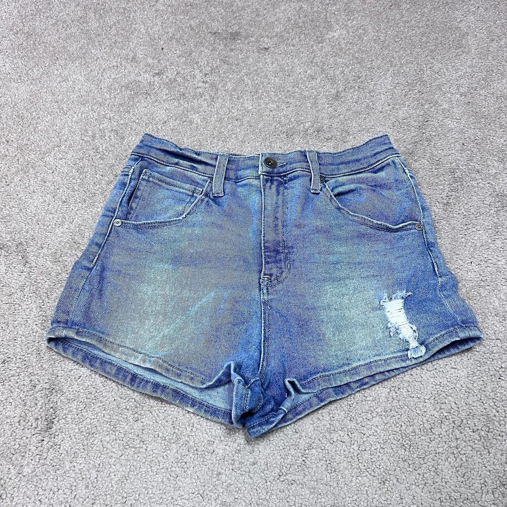 Kendall + Kylie Shorts The Drifter High Rise Denim Blue Pockets Women’s Size 5